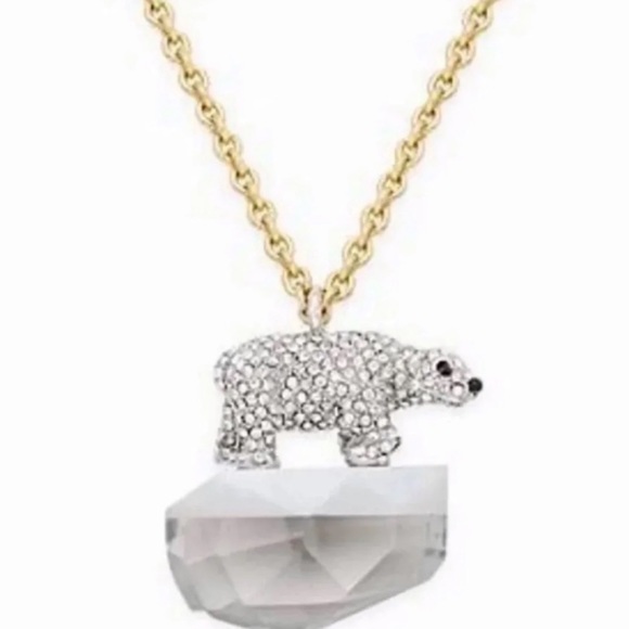 $98 Kate Spade cold comforts polar bear large pendant long necklace - Picture 9 of 9